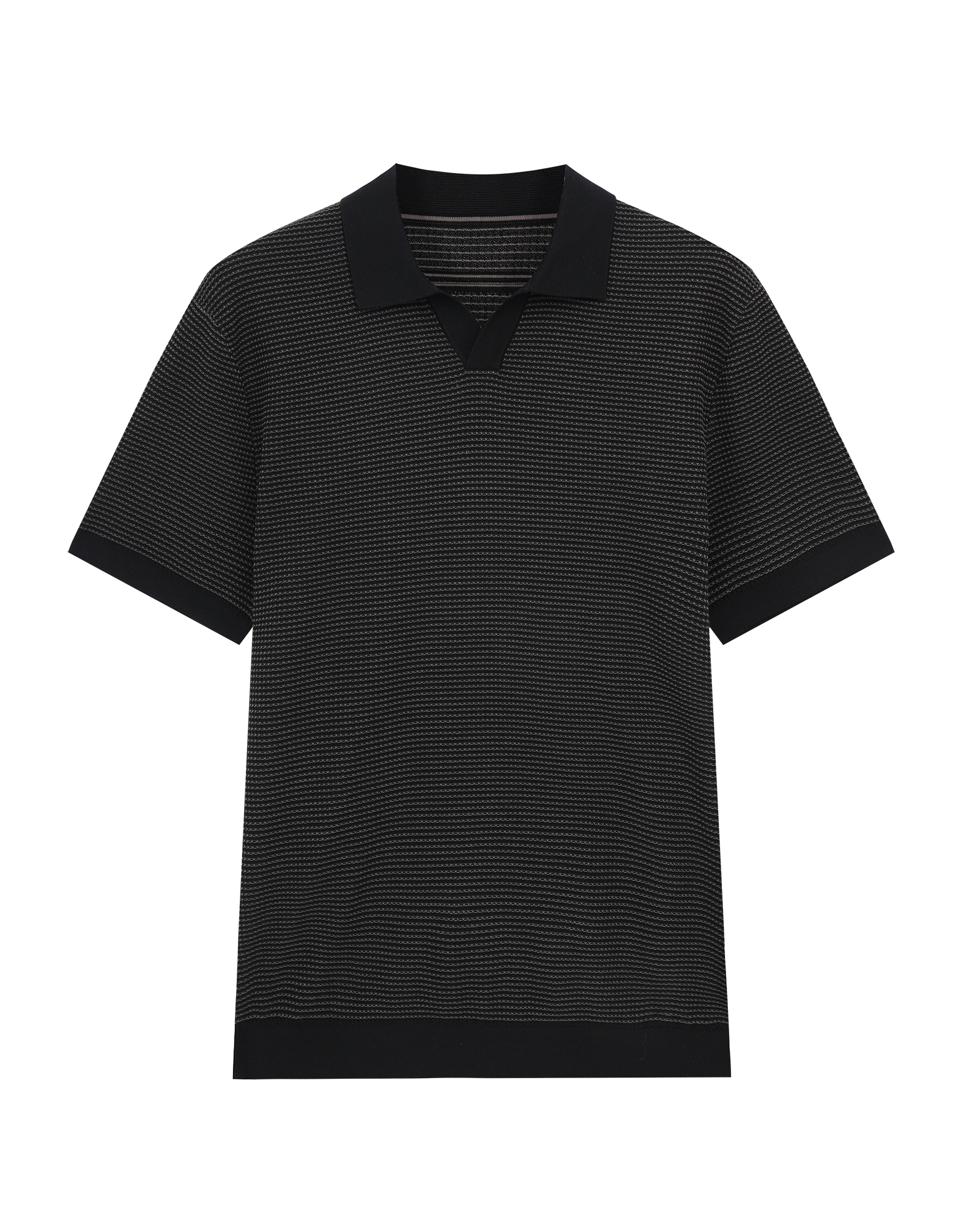 Jacquard Cotton Polo