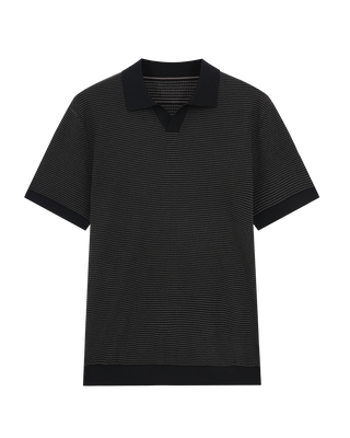 Jacquard Cotton Polo