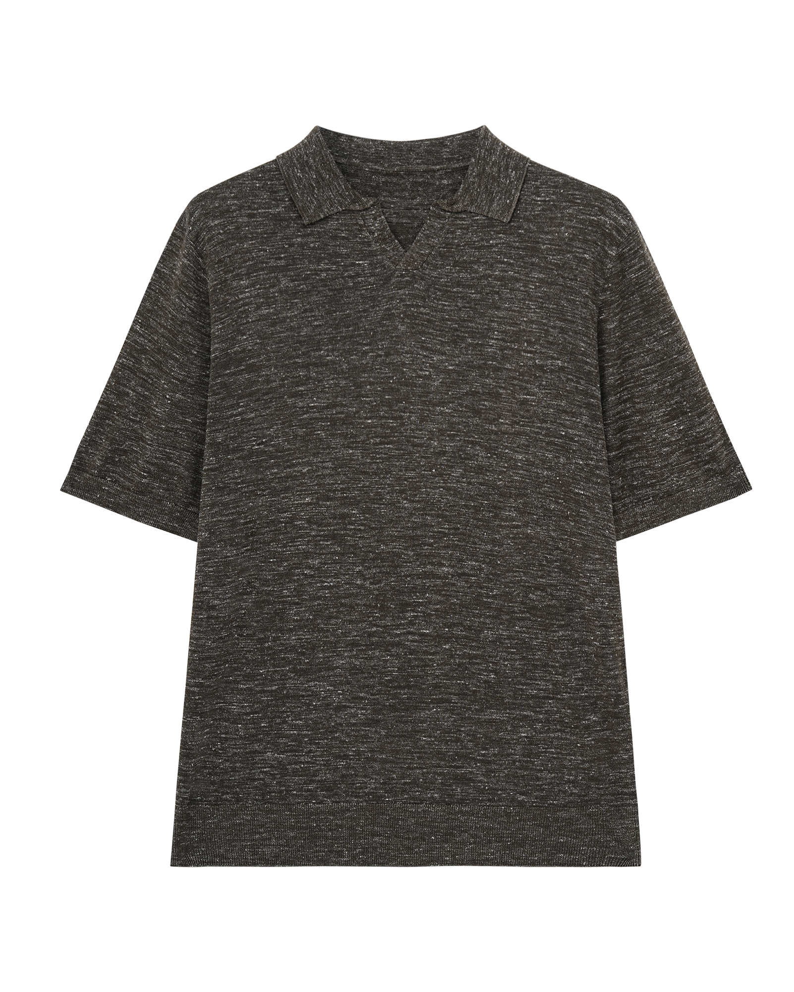 Short Sleeve Linen Polo