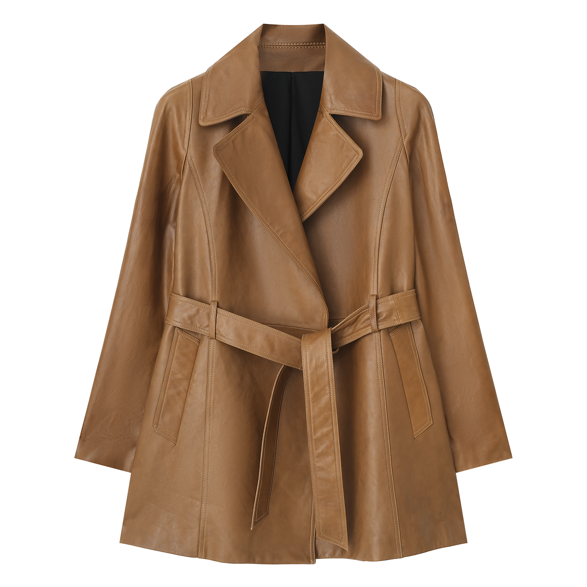 100% Sheepskin Custom-Made Fitted Leather Jacket