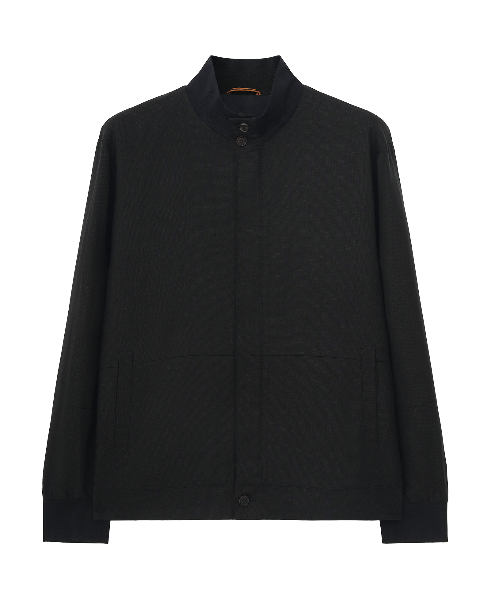 Stand Collar Linen Jacket