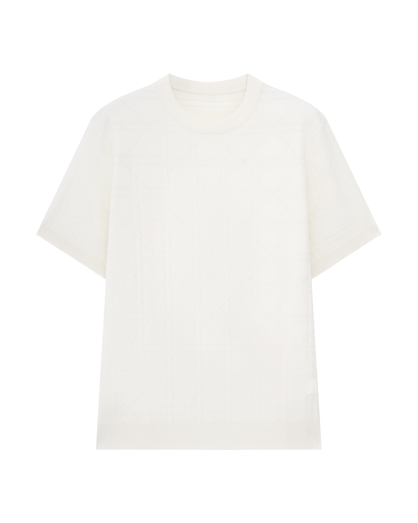 Jacquard Silk Cotton T-Shirt