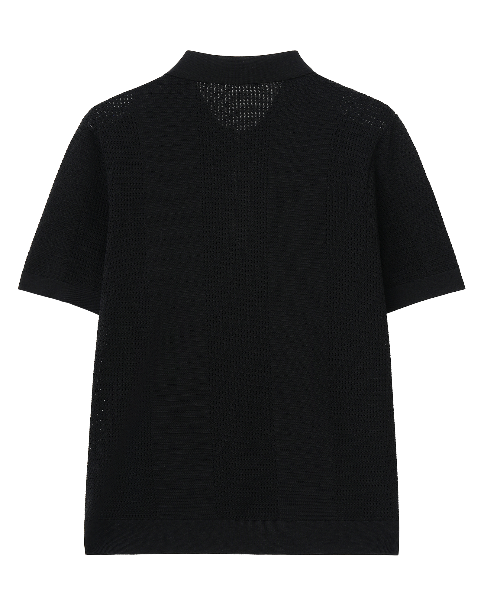 Open Knit Silk Cotton Polo
