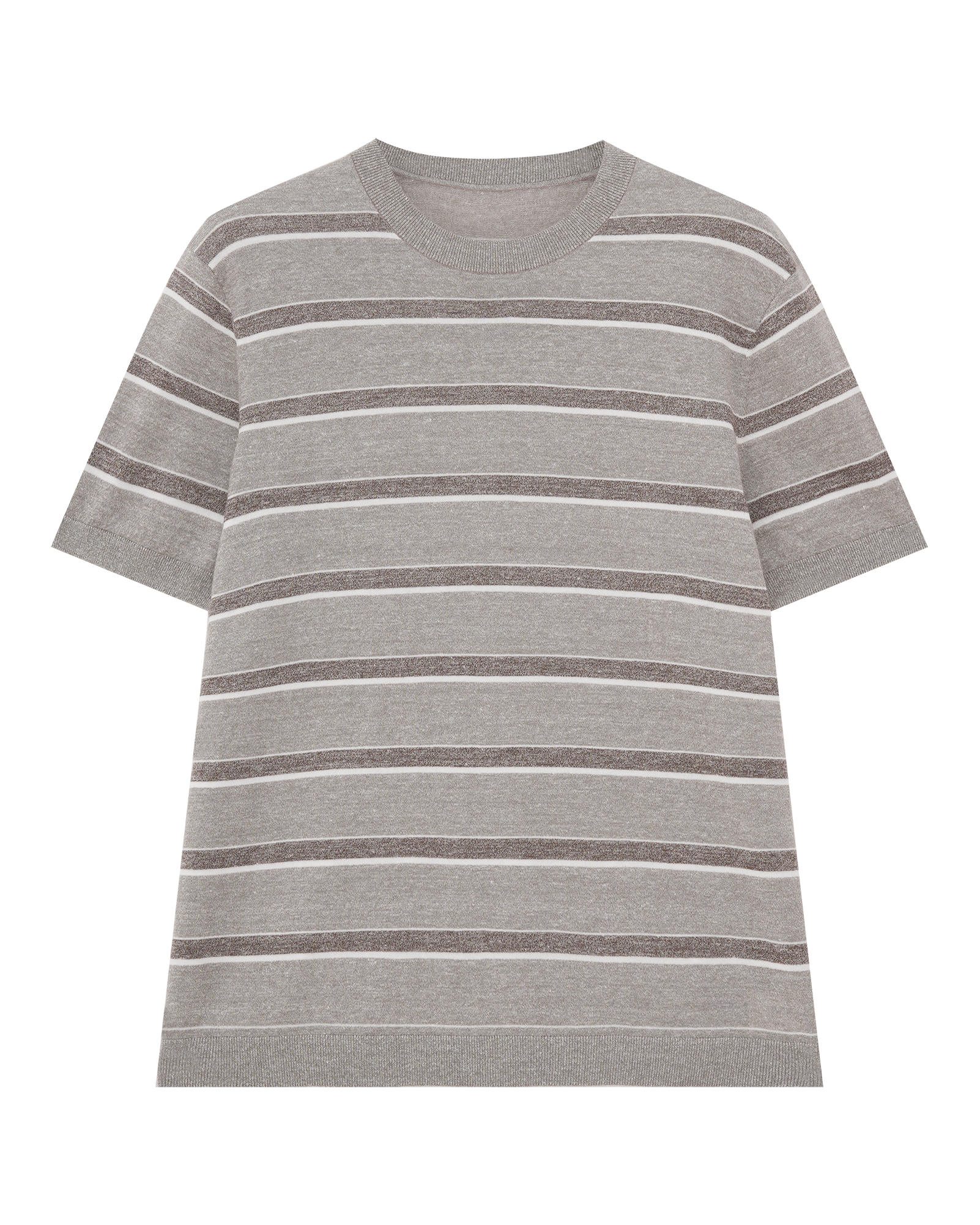 Striped Wool Linen T-Shirt