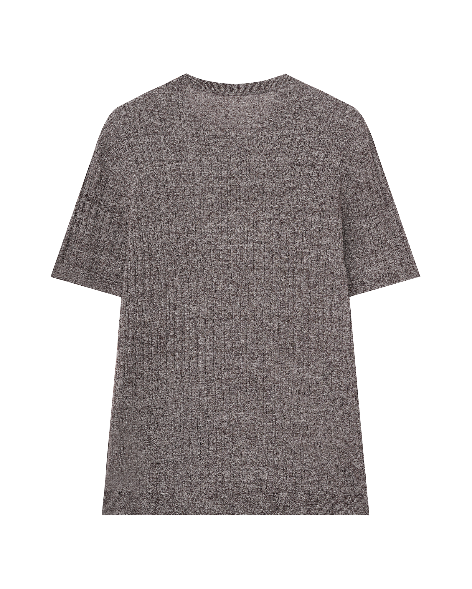 Cable Knit Wool Linen T-Shirt