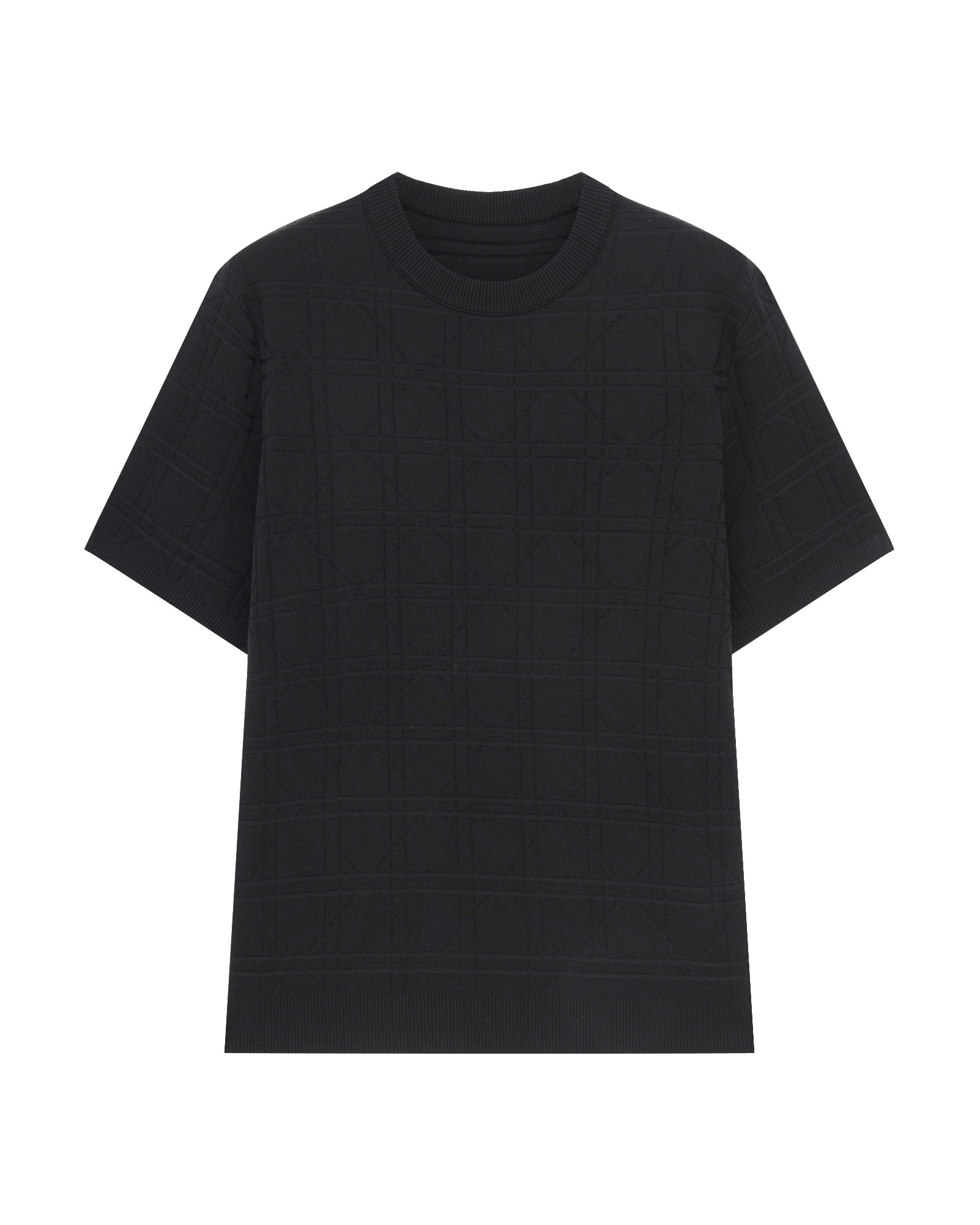 Jacquard Silk Cotton T-Shirt