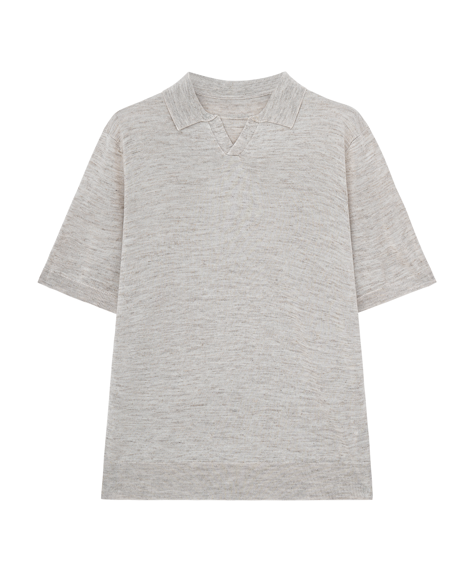 Short Sleeve Linen Polo