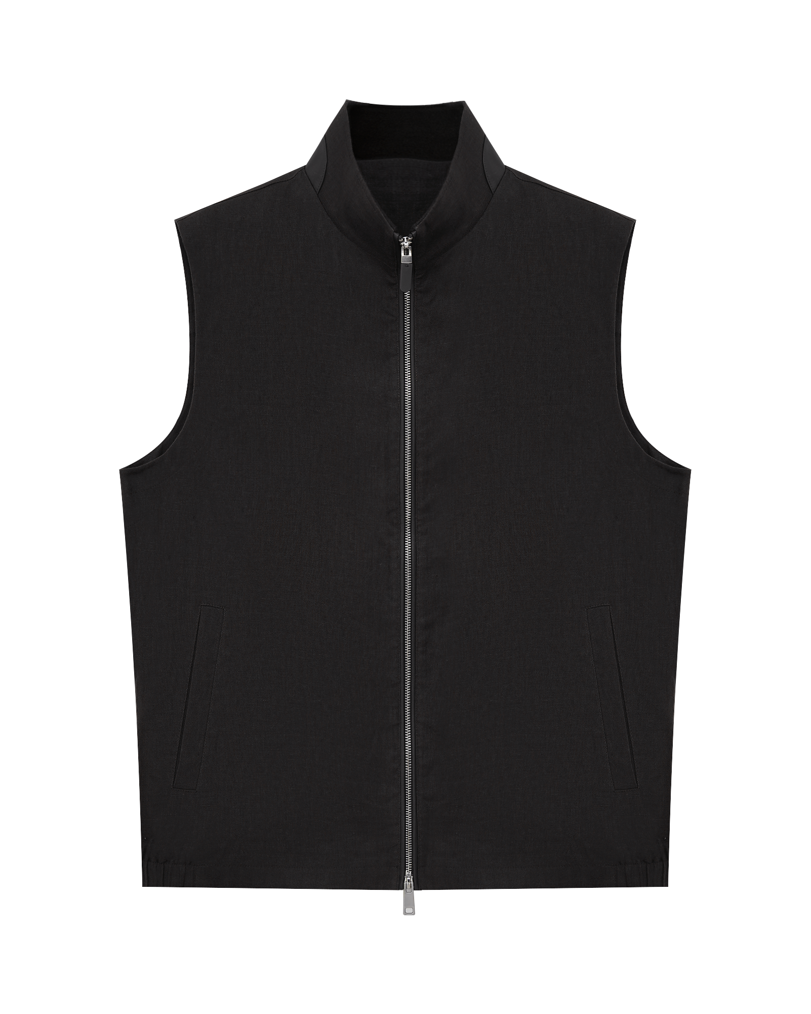Linen Leather Vest