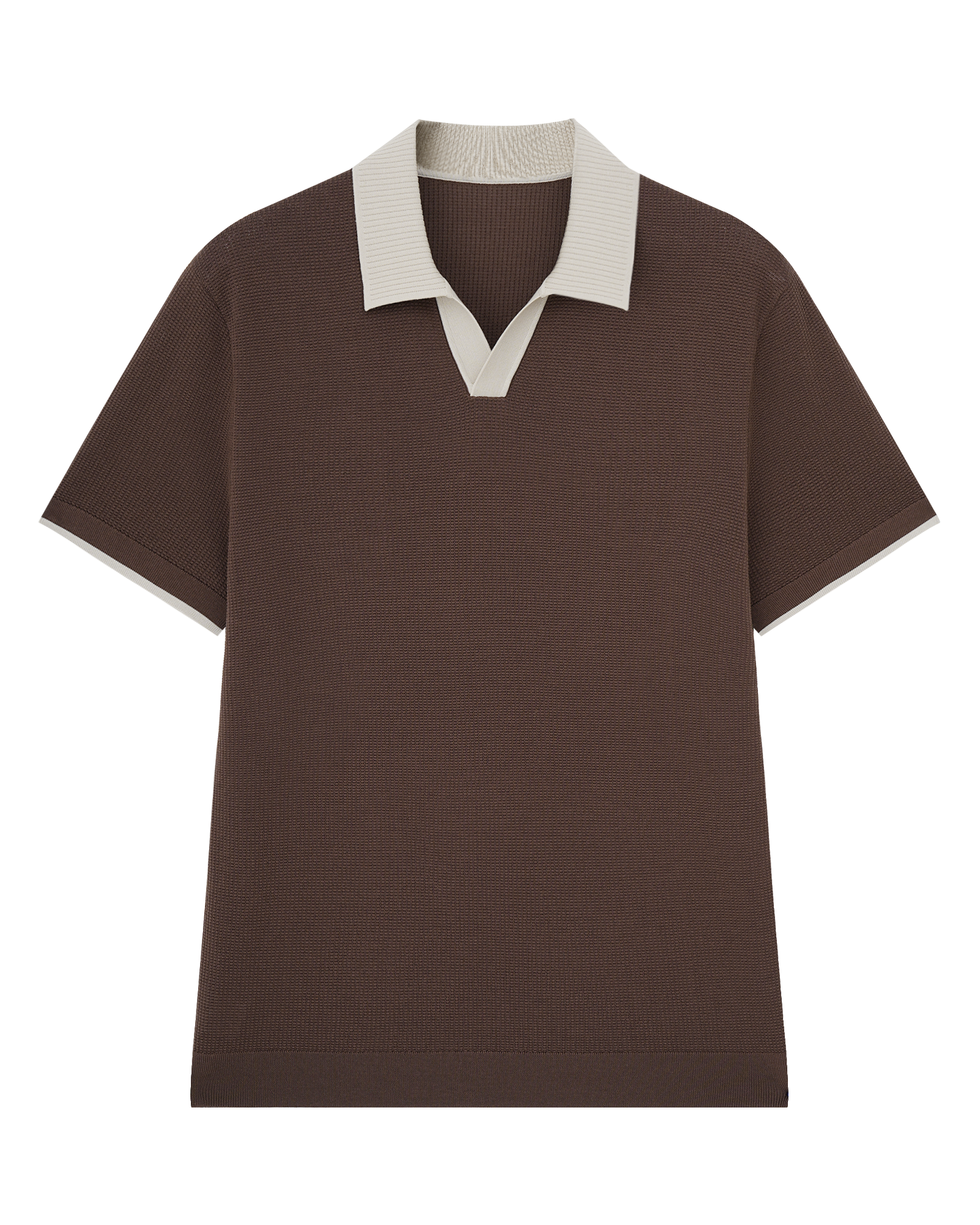 Waffle Cotton Knit Polo