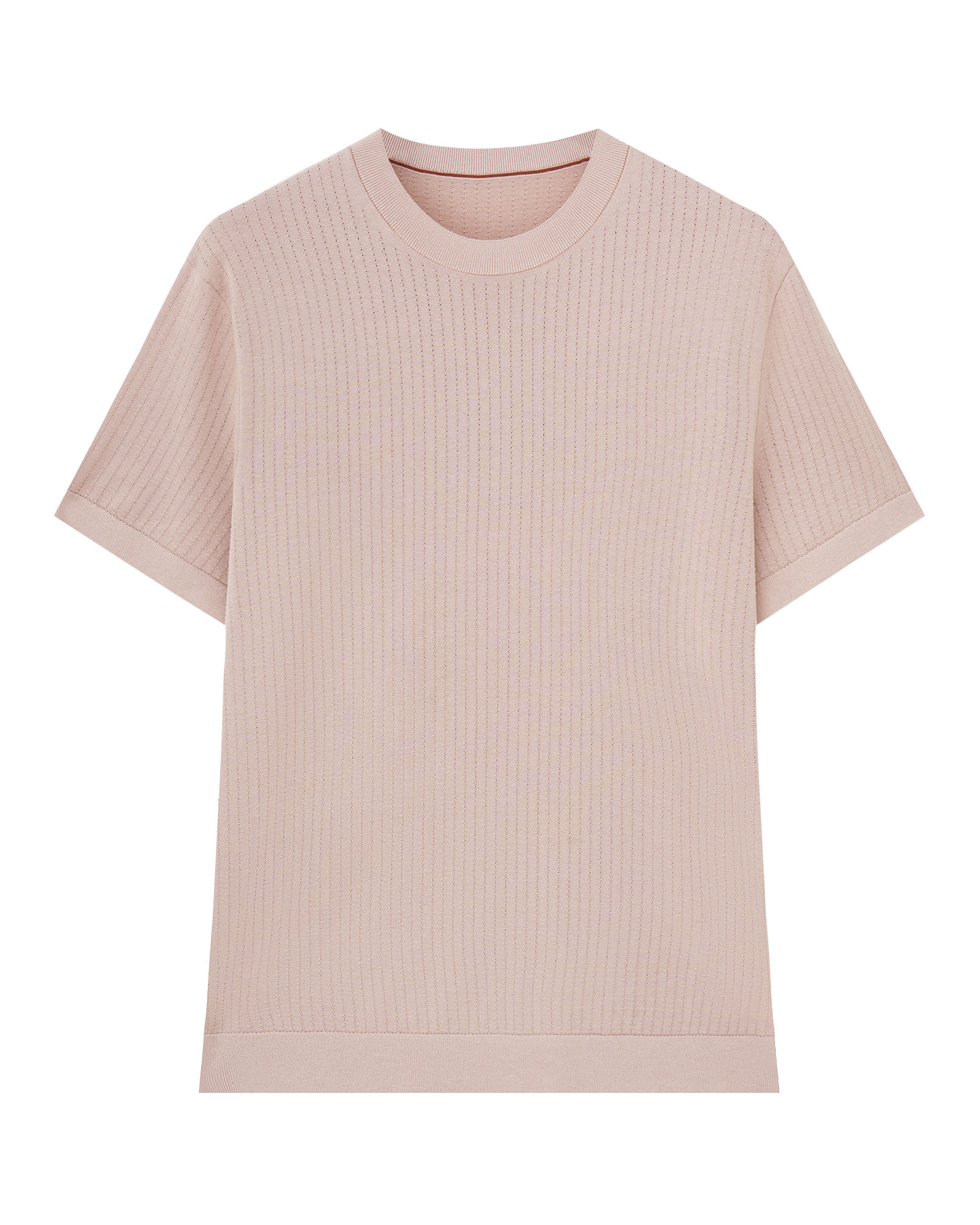 Breathable Cotton Knit T-shirt