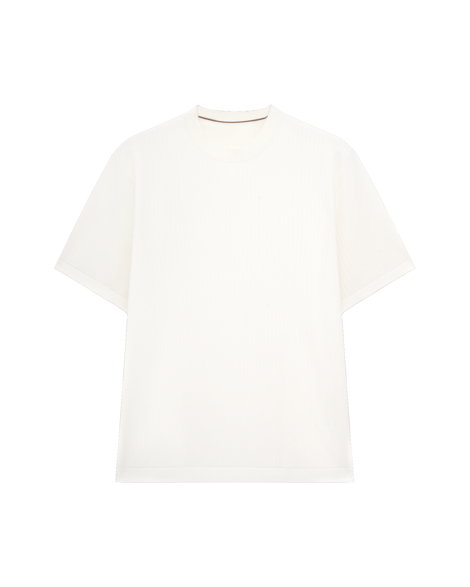 Textured Silk Cotton T-Shirt