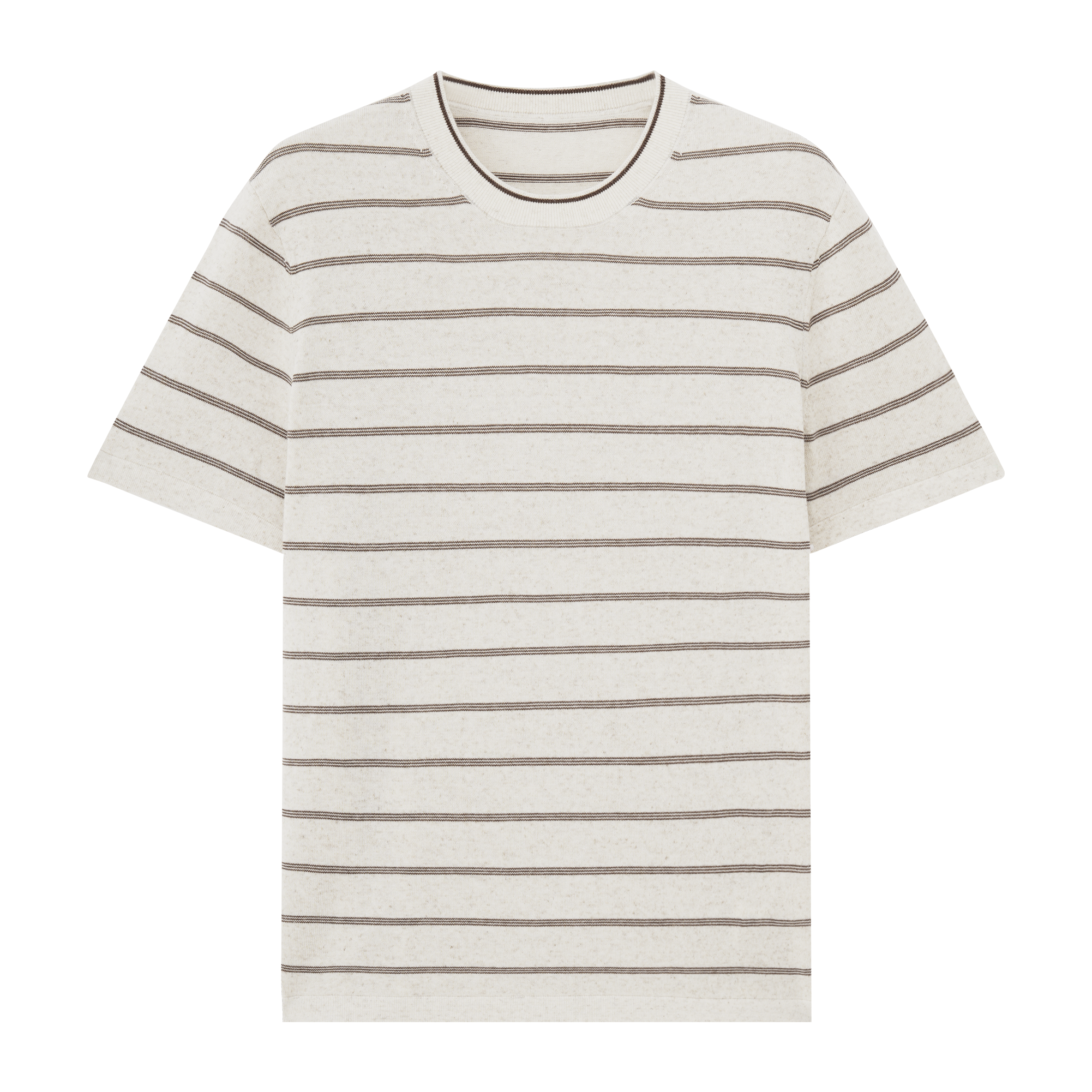 Striped Linen Knit T-shirt