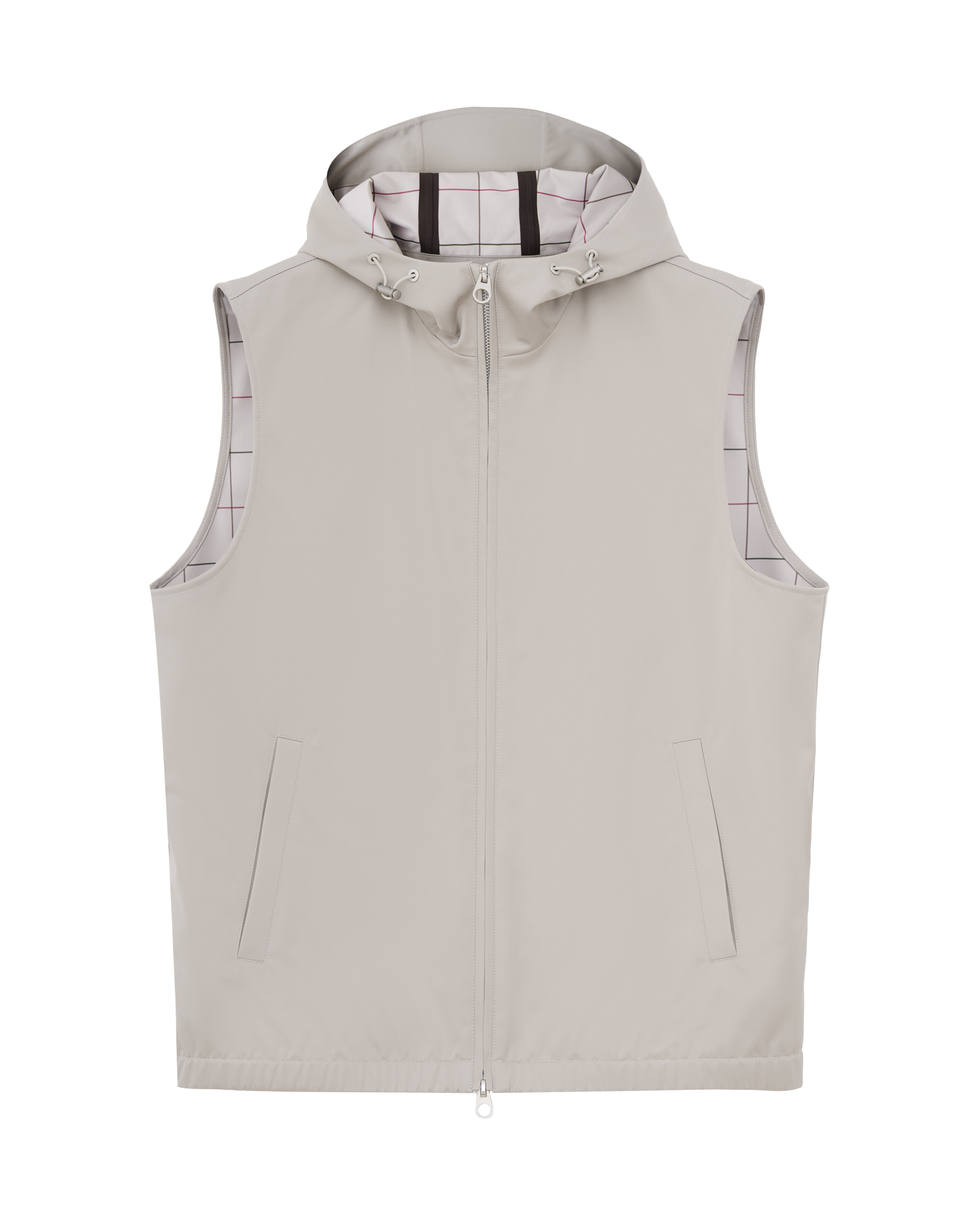 Hooded Silk Vest