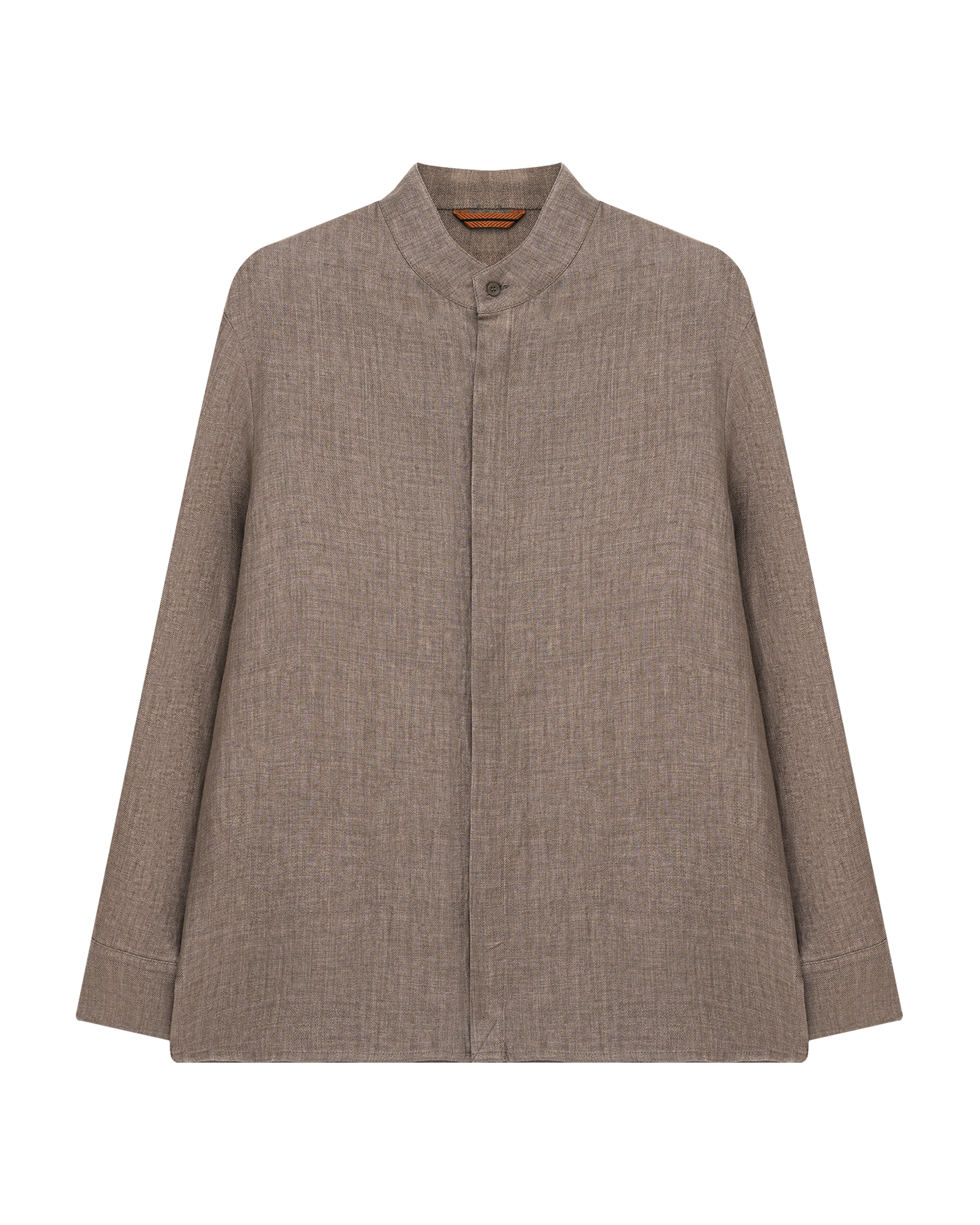 Mandarin Collar Linen Shirt