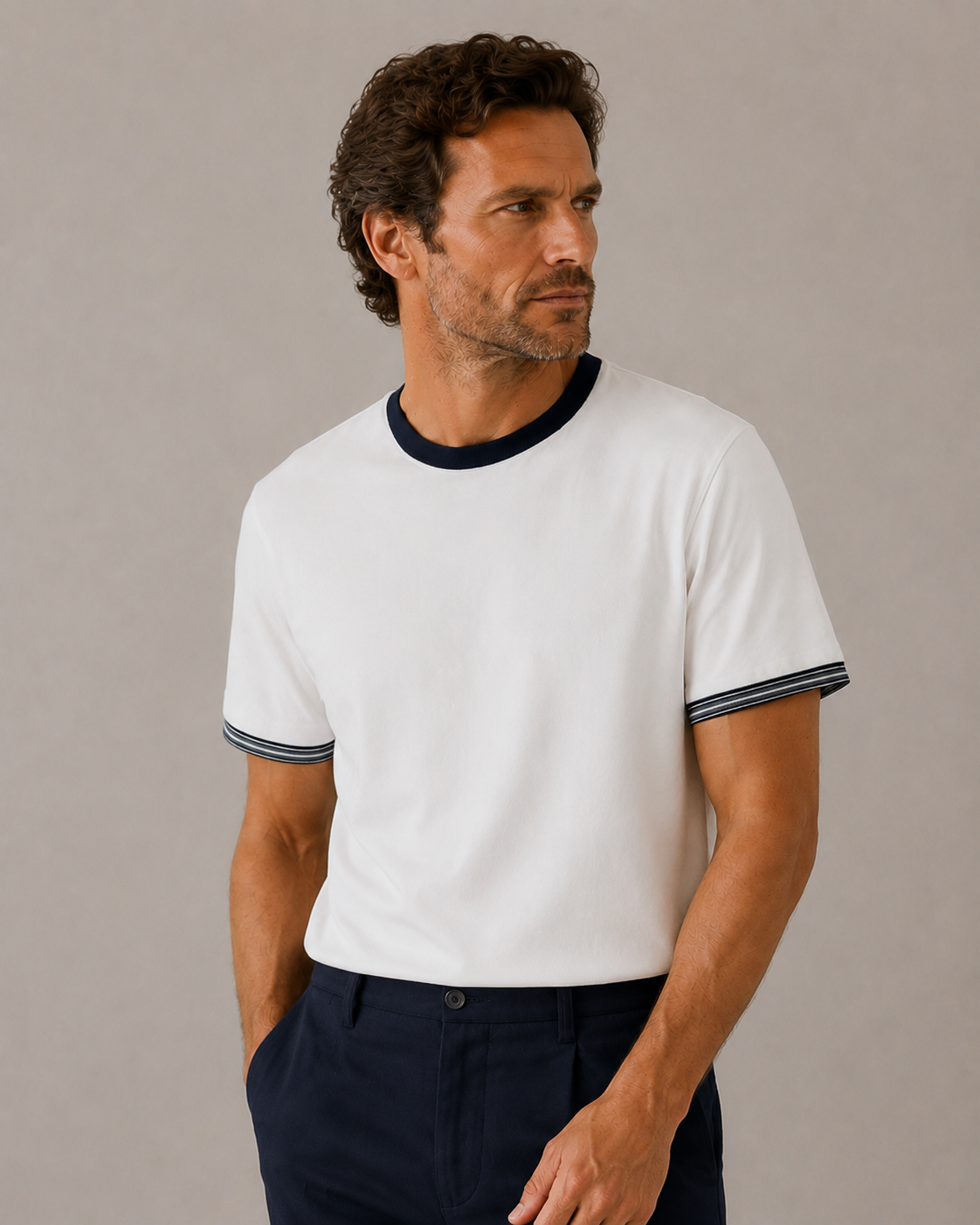 Vintage Collegiate Knit T-Shirt