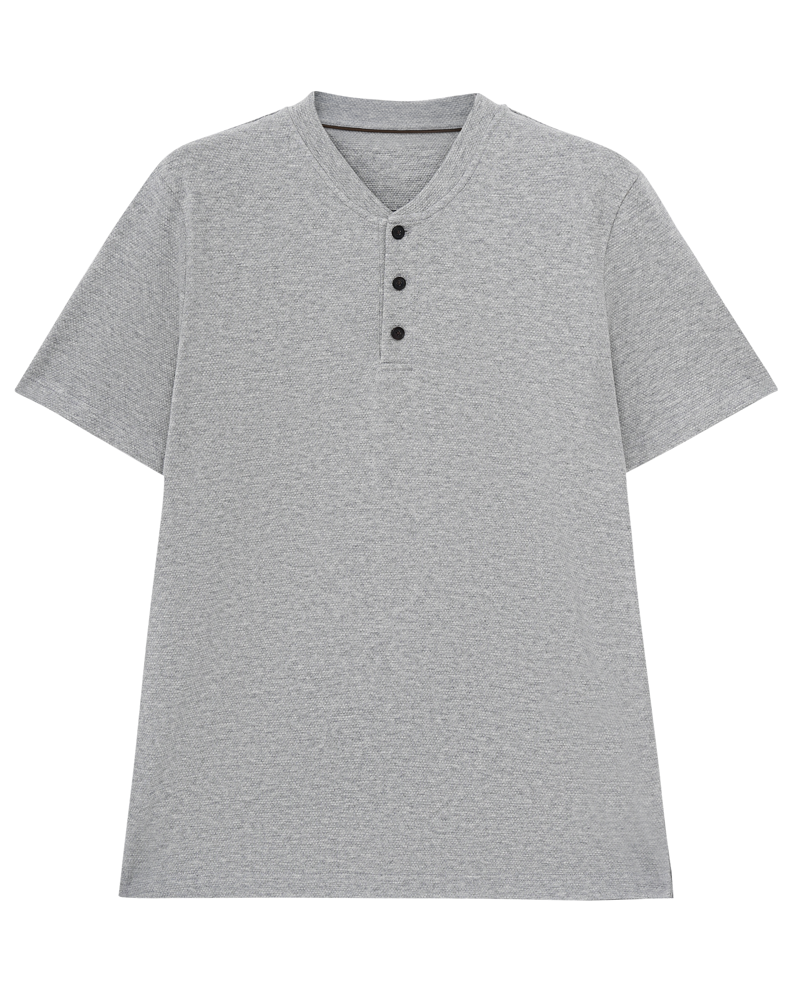 Soft Cotton Henley T-Shirt