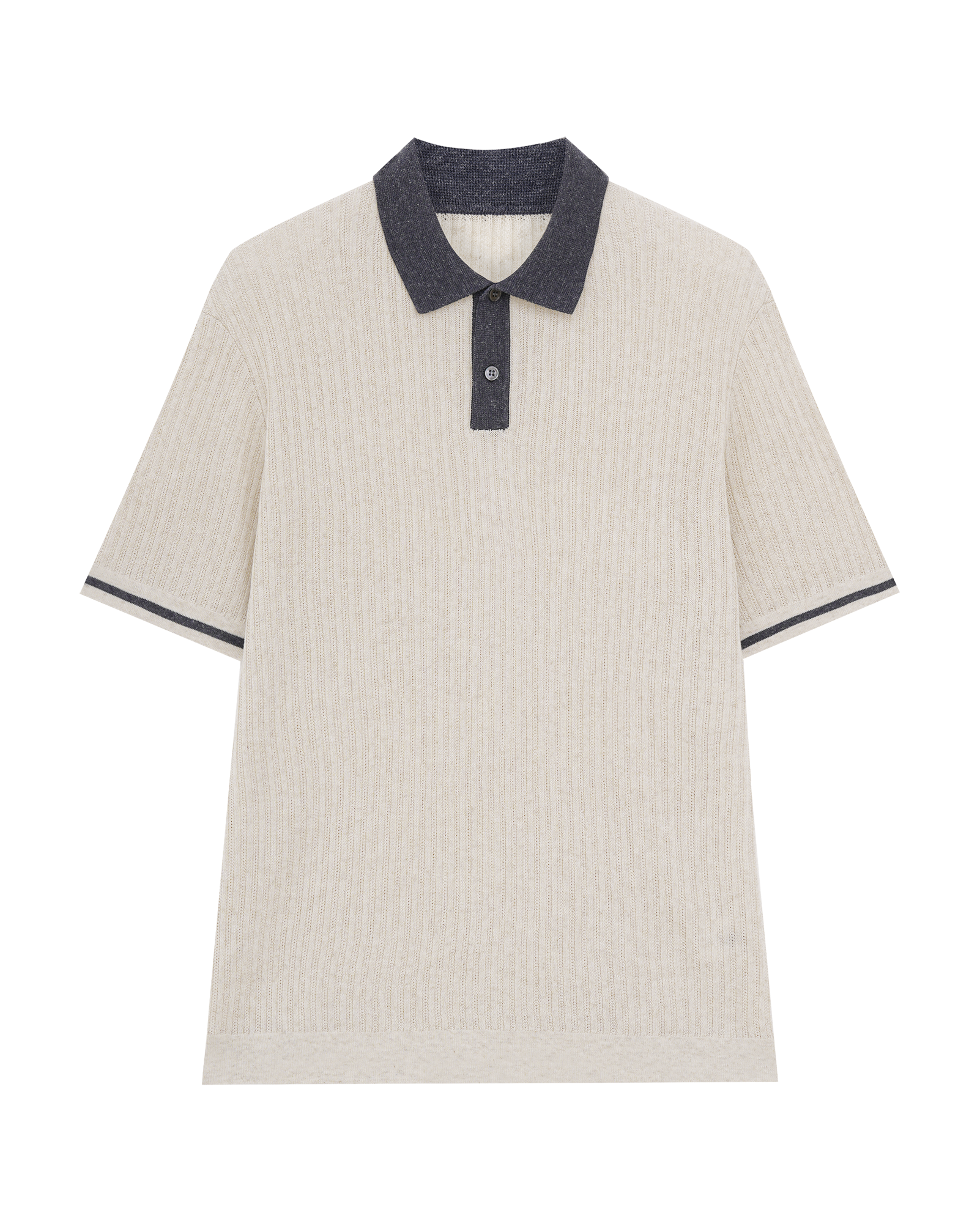 Linen Blend Polo Shirt