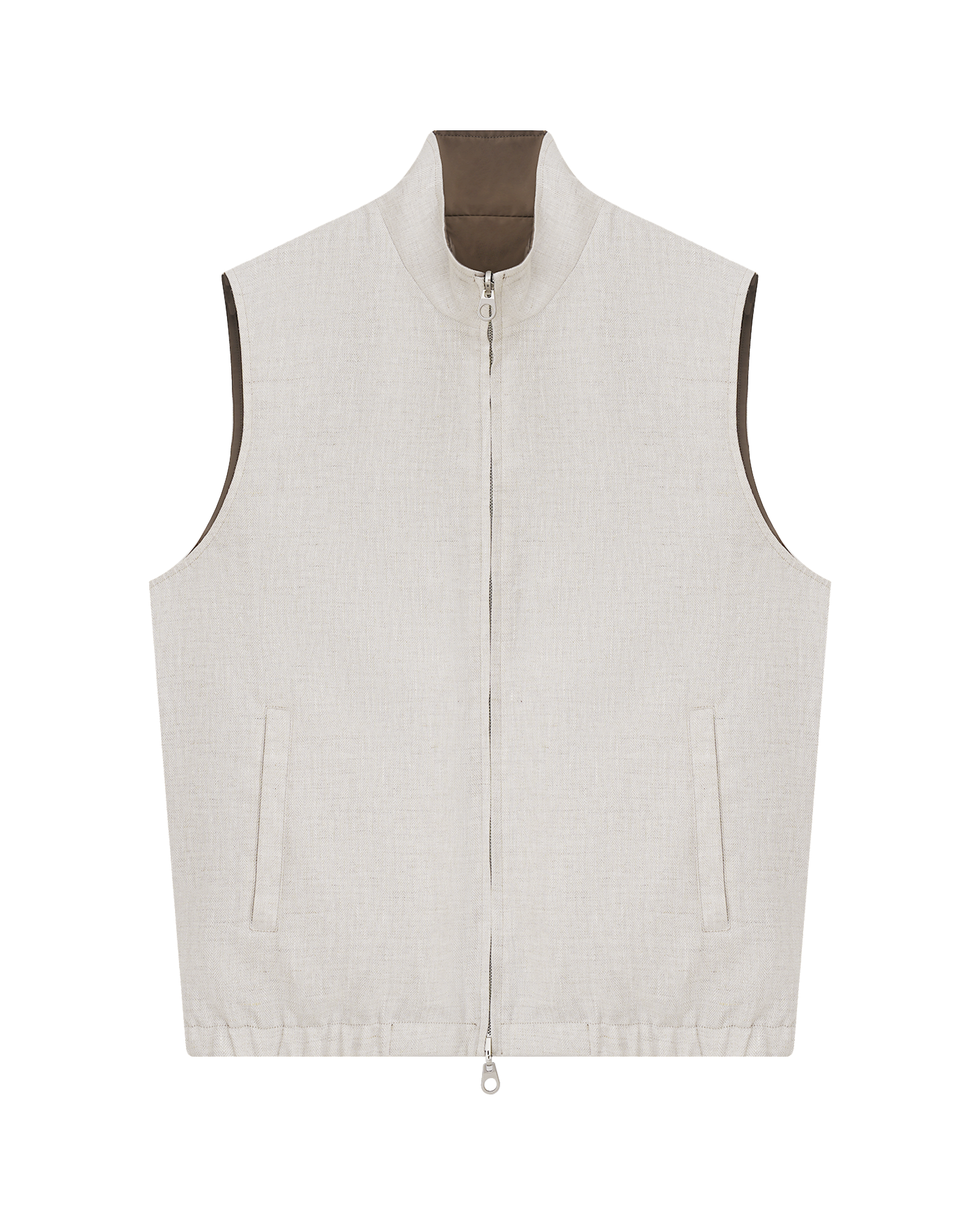 Reversible Linen Vest