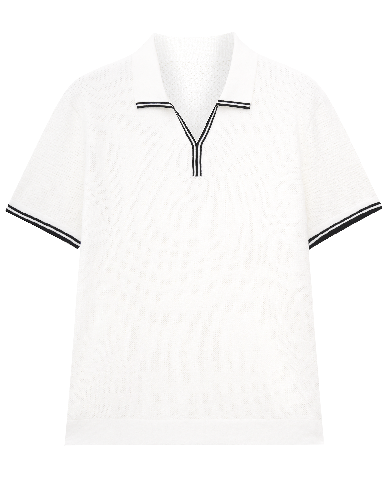 Textured Cotton Polo