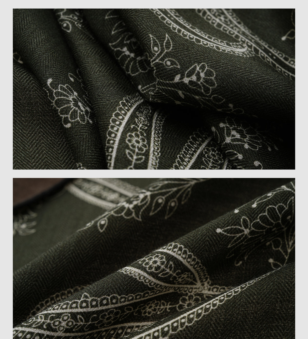 Wool & Silk Woven Pattern Scarf