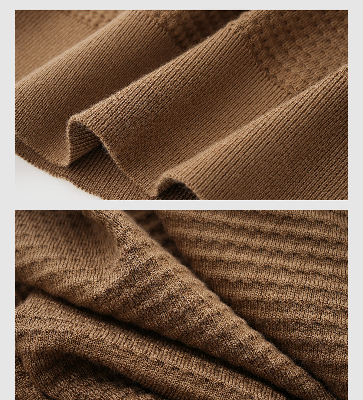 Wool and Silk Custom-Woven Jacquard Sweater