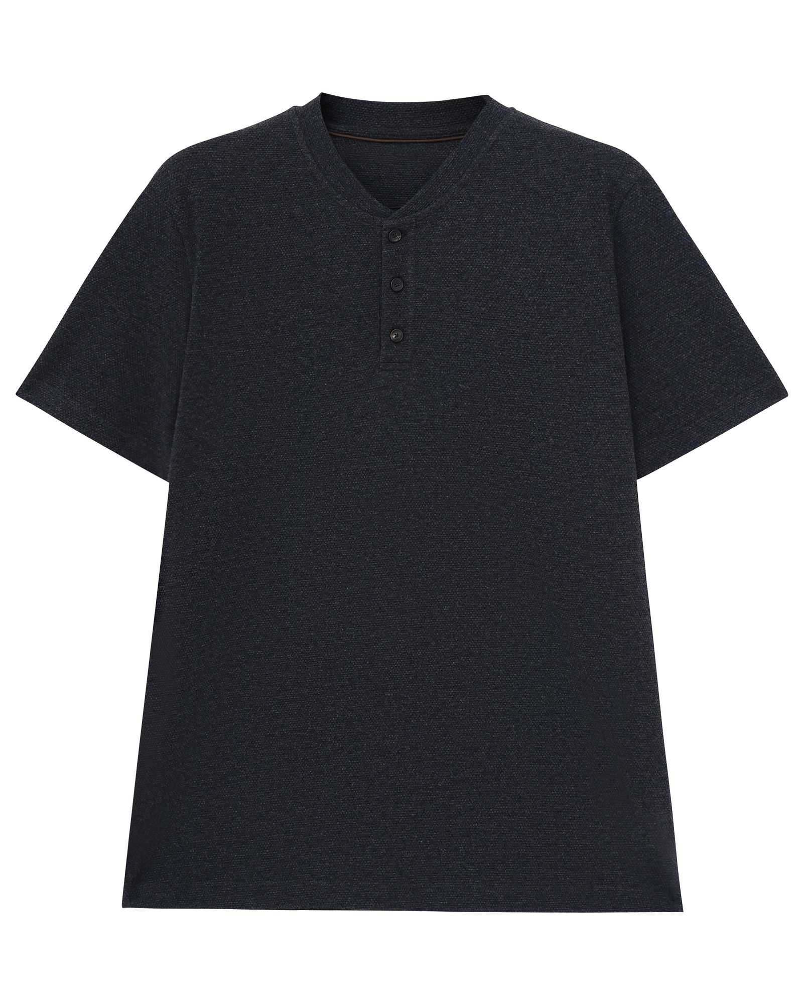 Soft Cotton Henley T-Shirt
