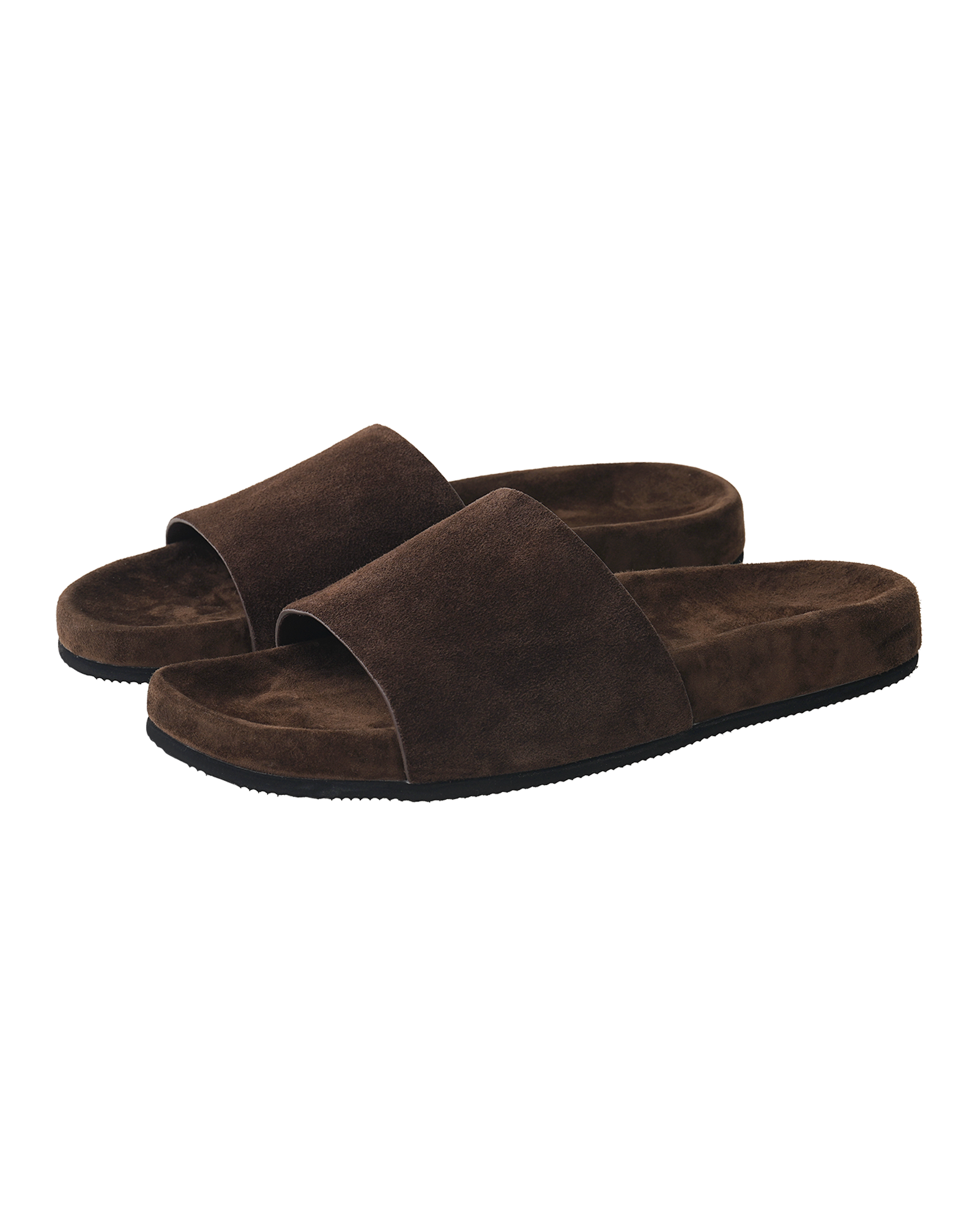 Suede Leather Slides