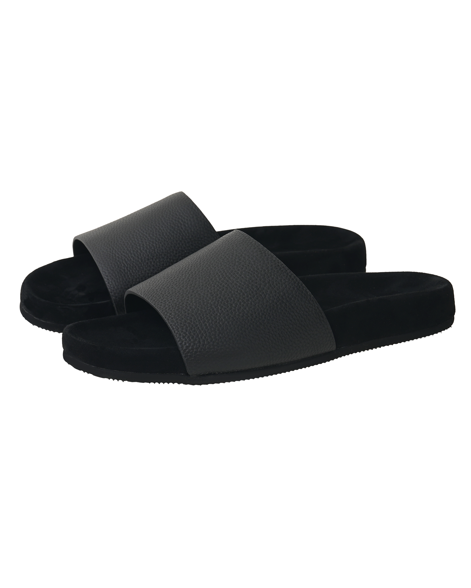 Suede Leather Slides