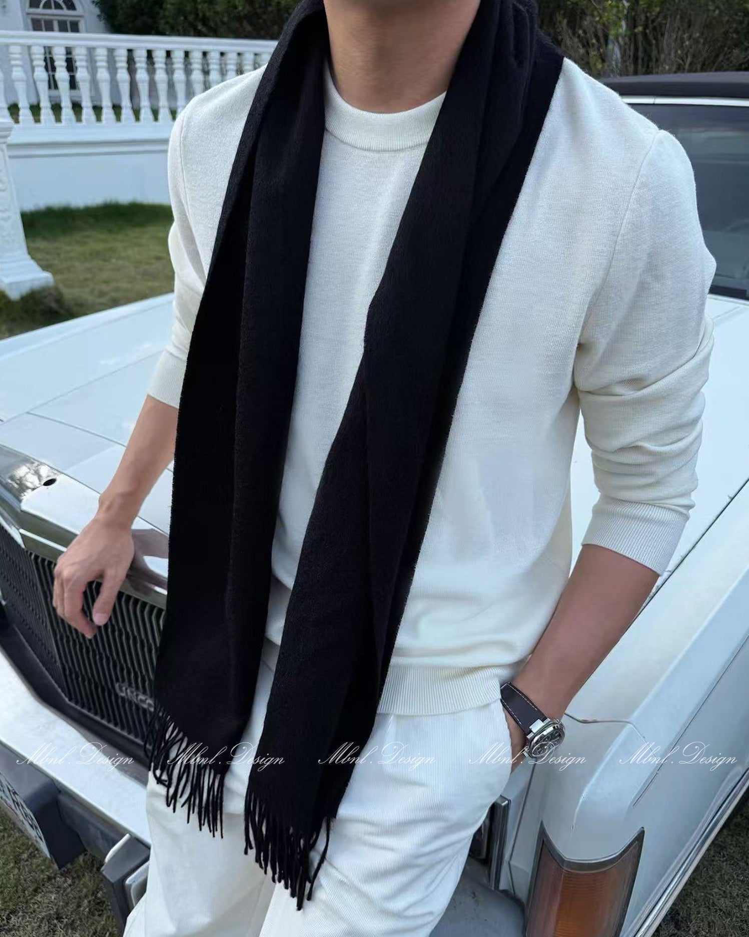 Cashmere Knit Scarf