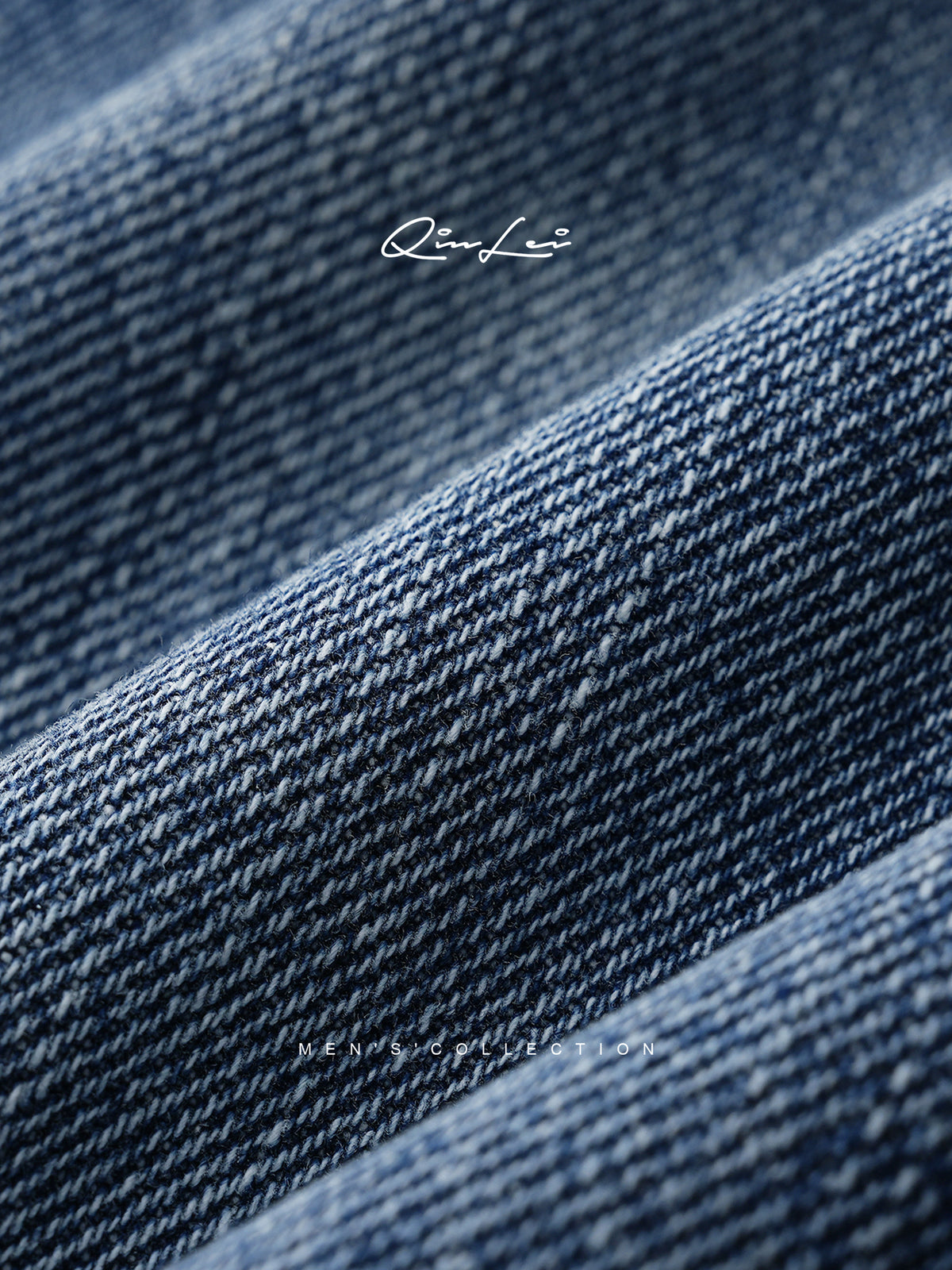 Vintage-Washed Straight-Leg Cotton Jeans
