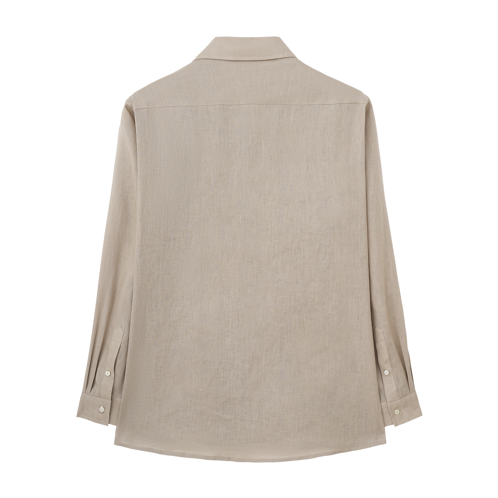 Linen Shiny Shell Button Shirt