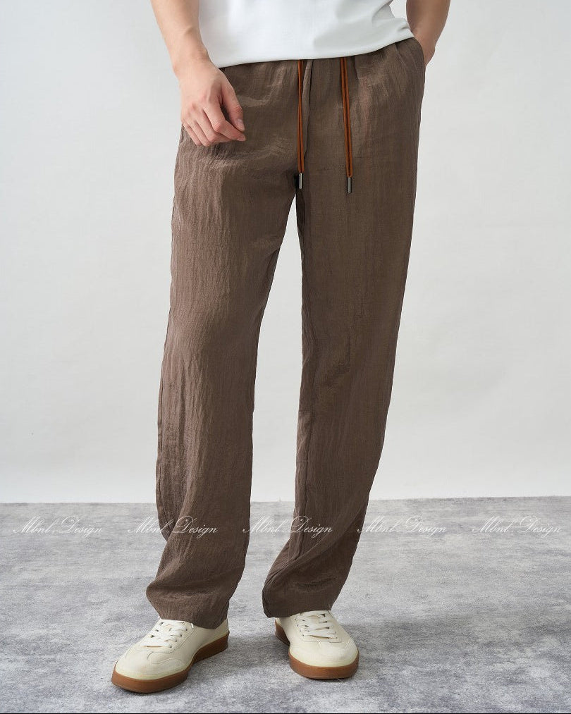 Stonewashed Casual Pants