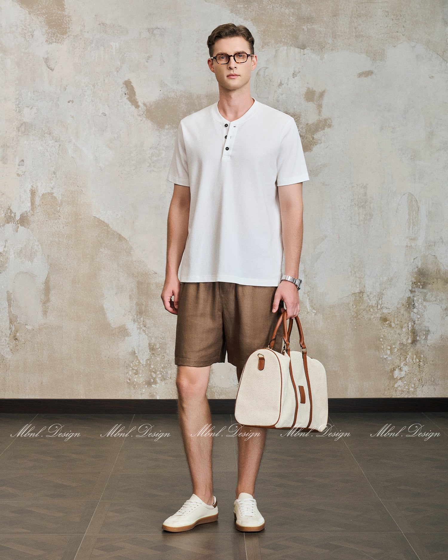 Soft Cotton Henley T-Shirt