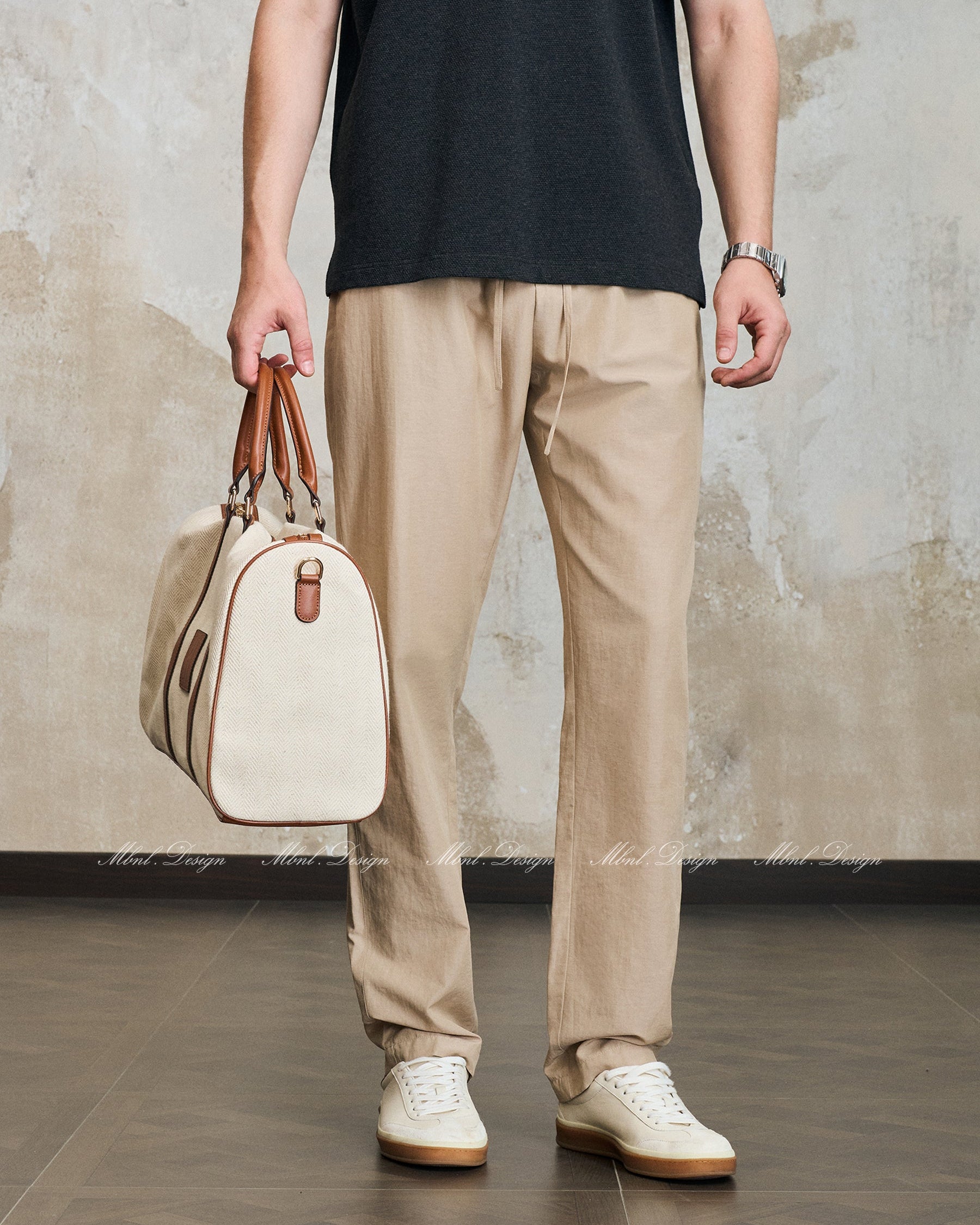 Tencel-Linen Casual Pants