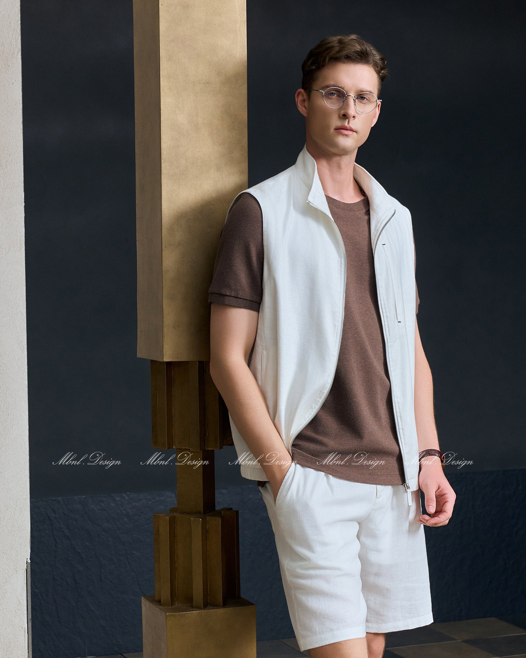 Classic Linen Vest