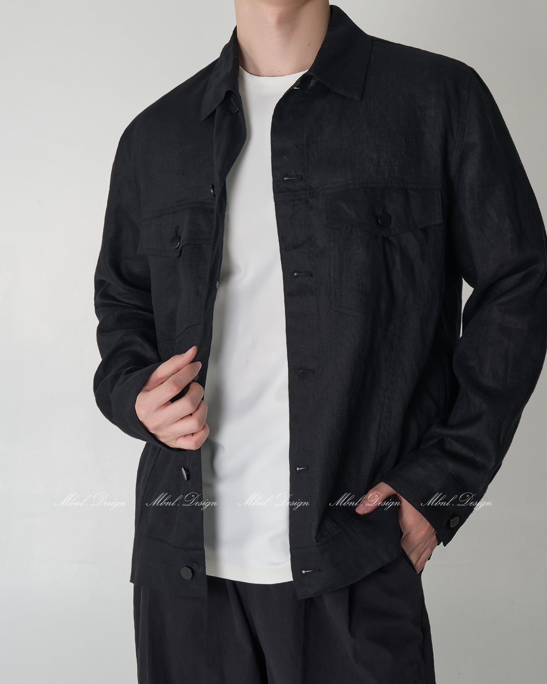 Linen Double Pocket Jacket