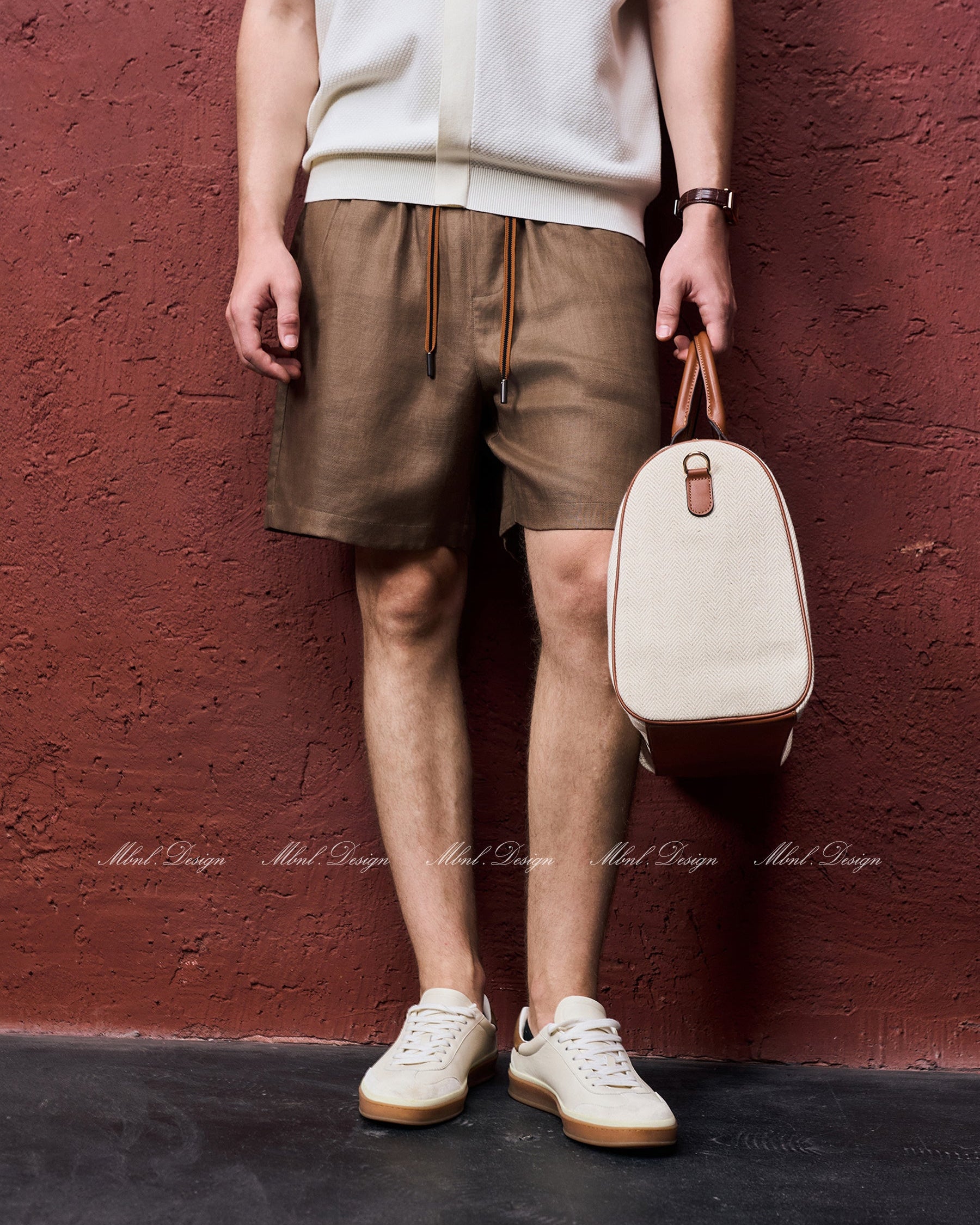 Tencel & Linen Blend Shorts