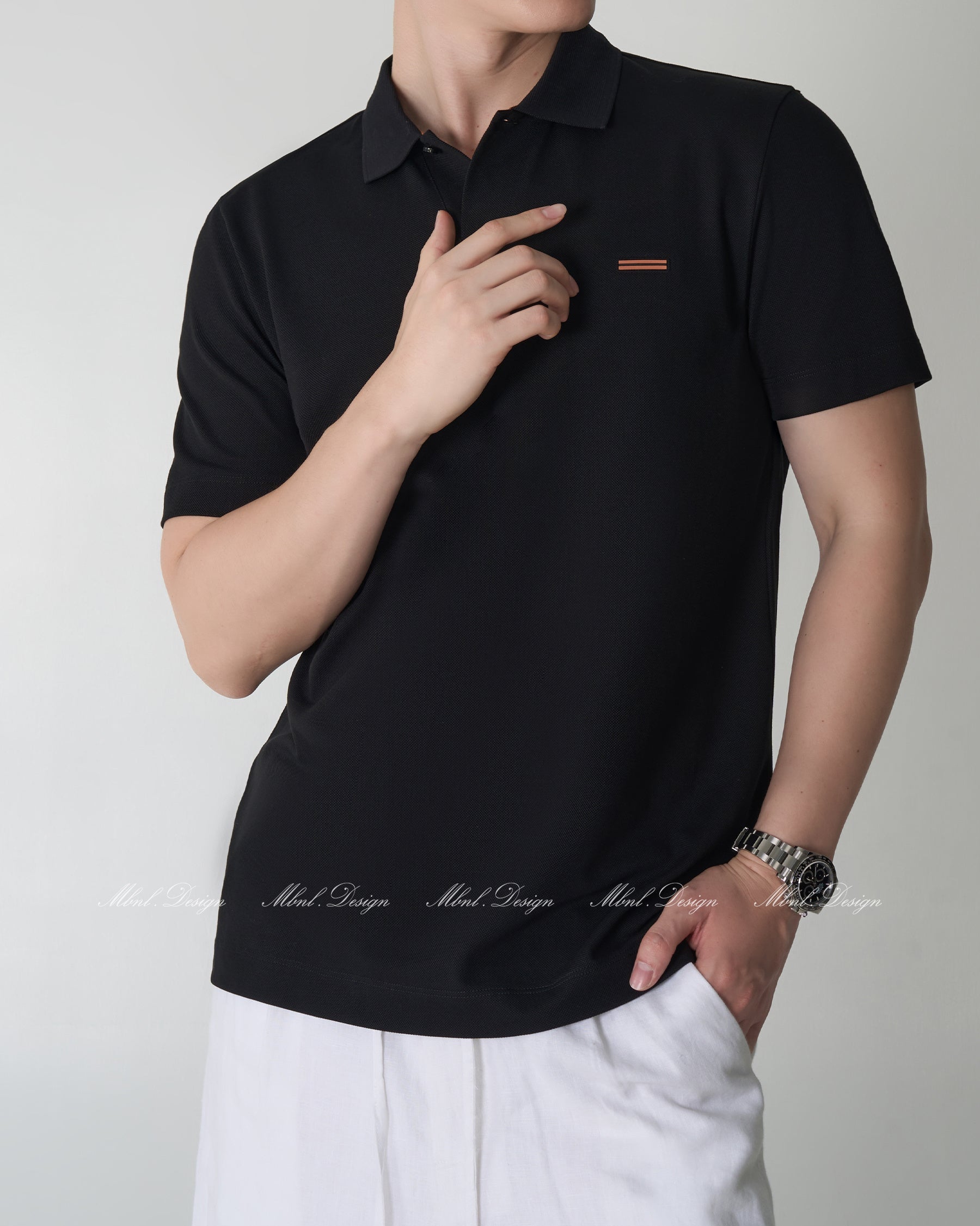 Combed Cotton Graphic Polo