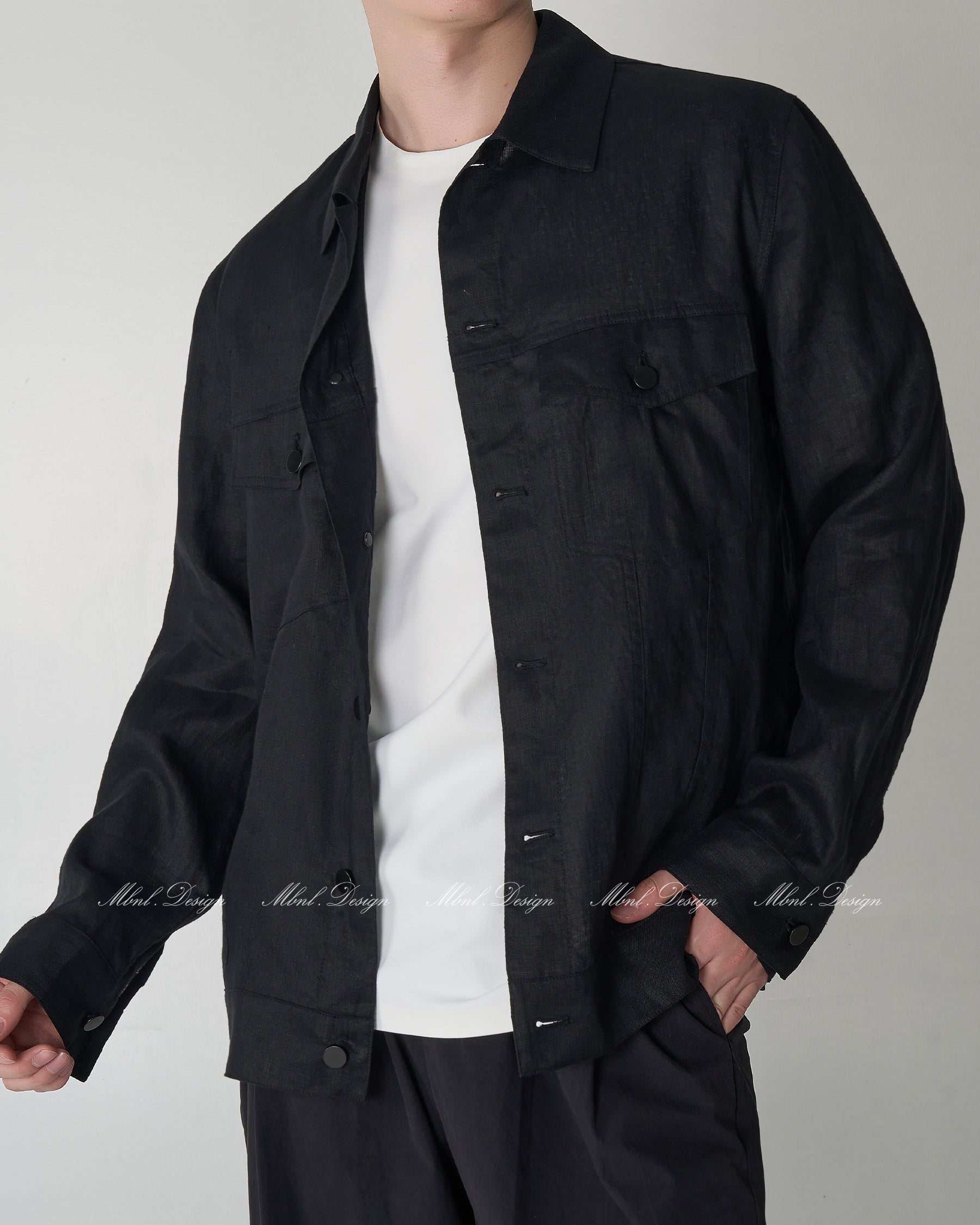 Linen Double Pocket Jacket