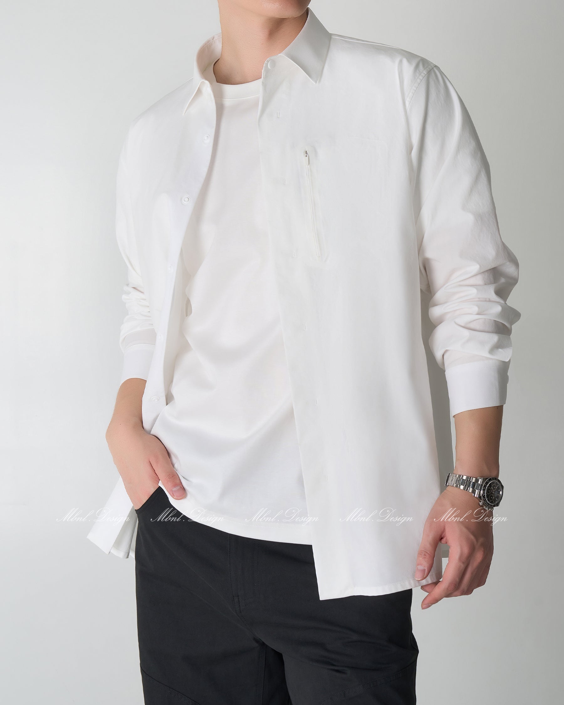 Premium Solid Shirt Jacket