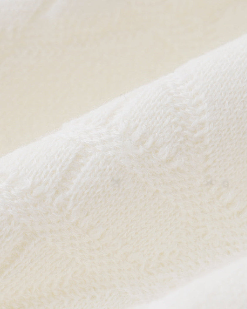 Wool Blend Knit Polo