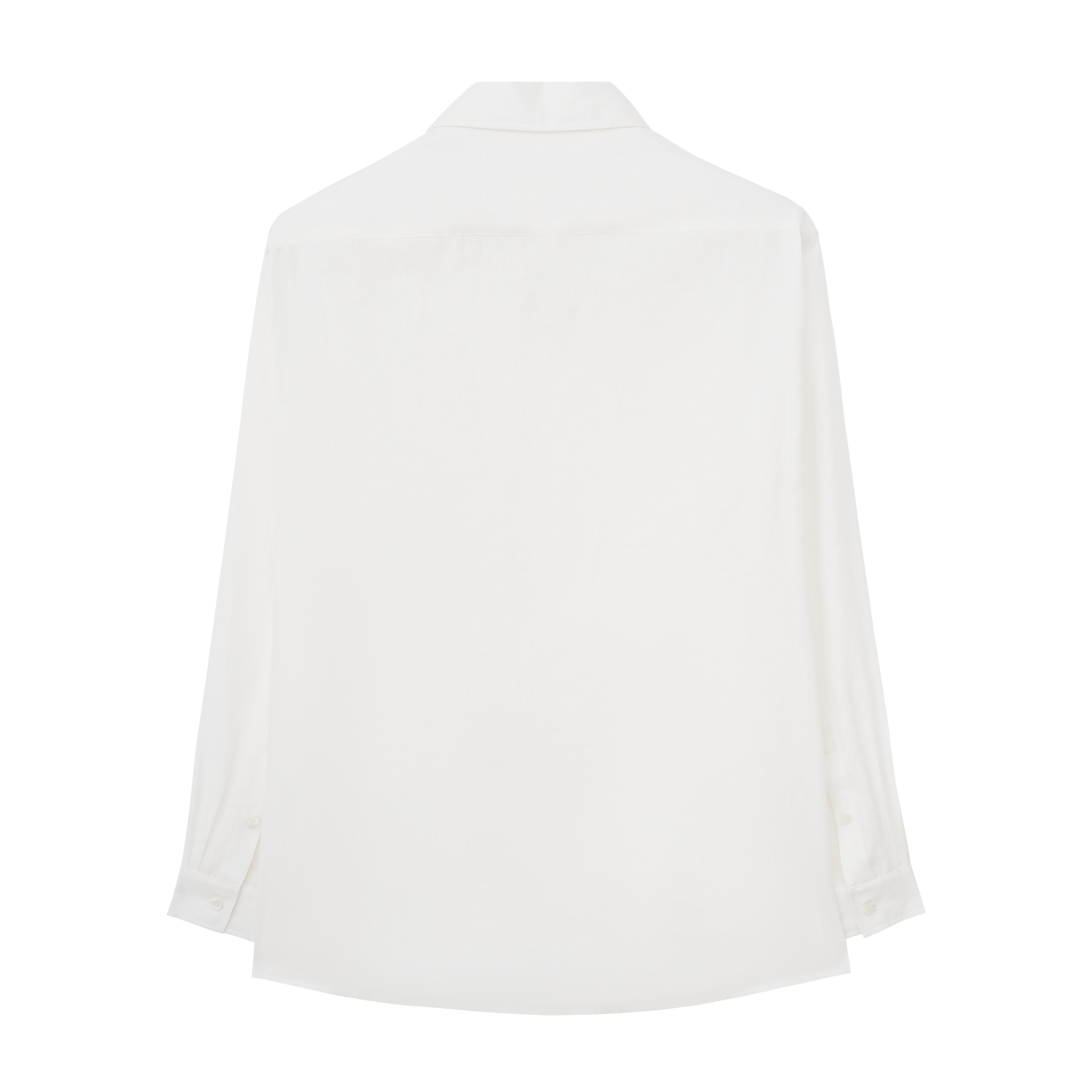 Linen Shiny Shell Button Shirt